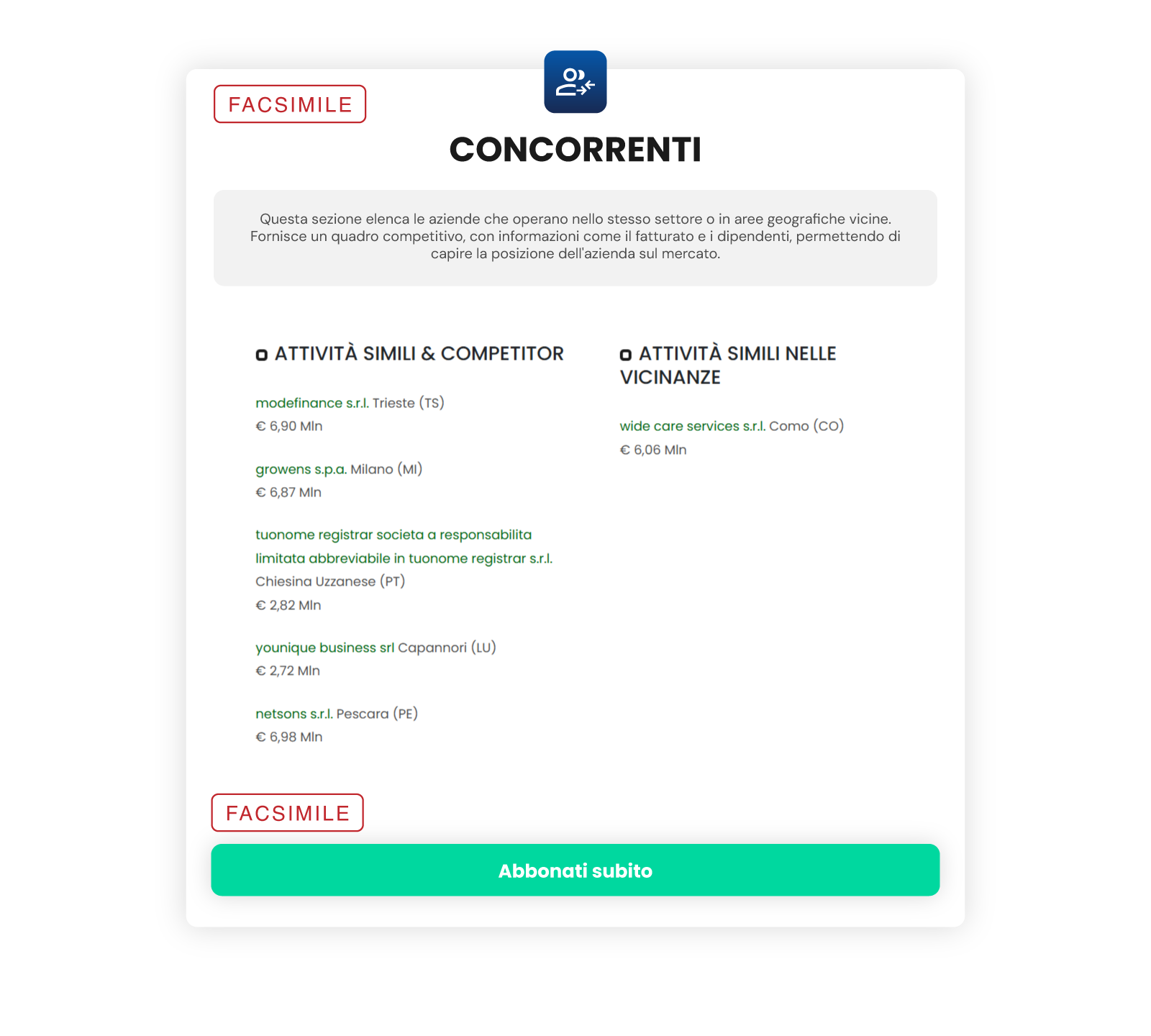 Offerta ReportAziende