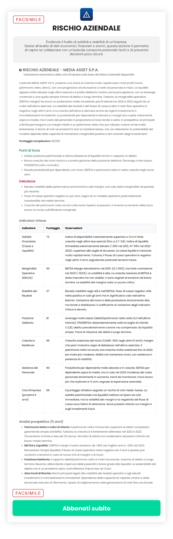 Offerta ReportAziende