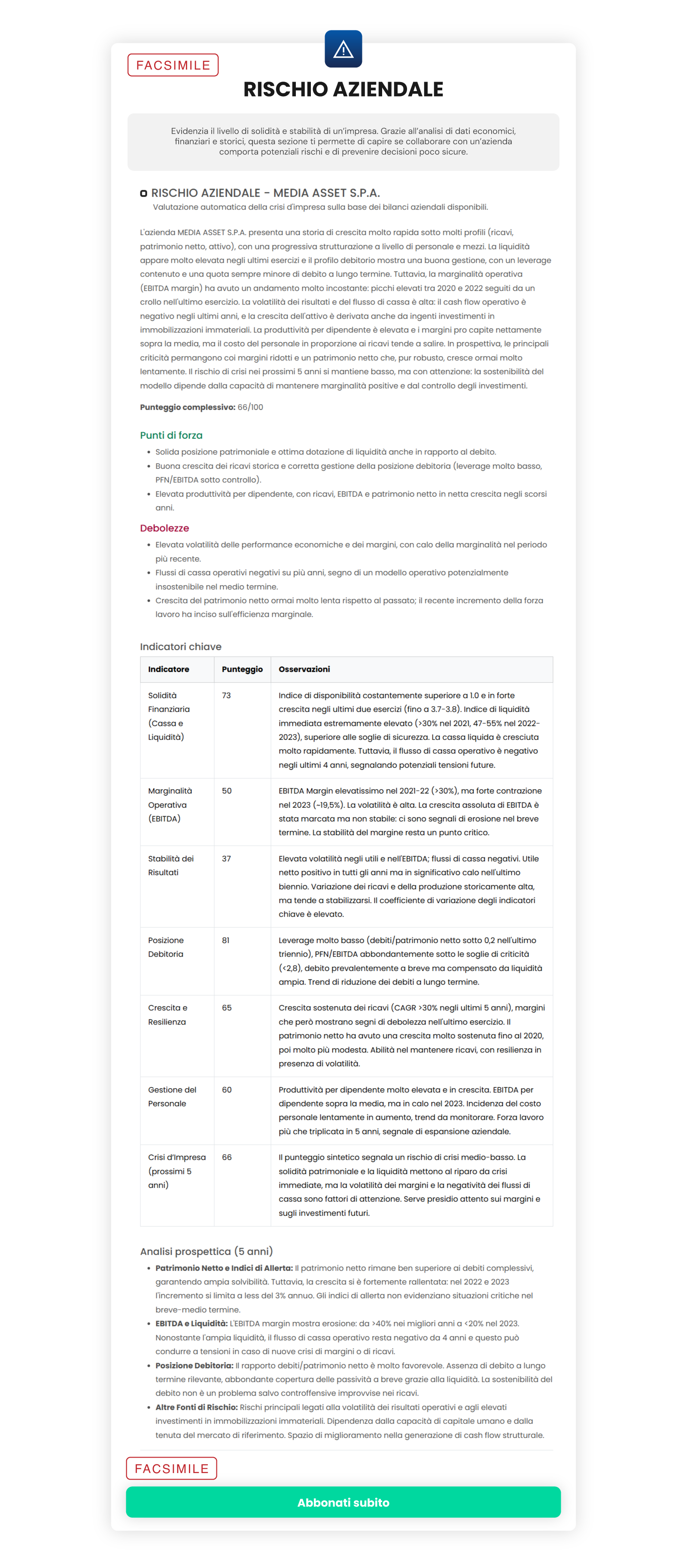 Offerta ReportAziende